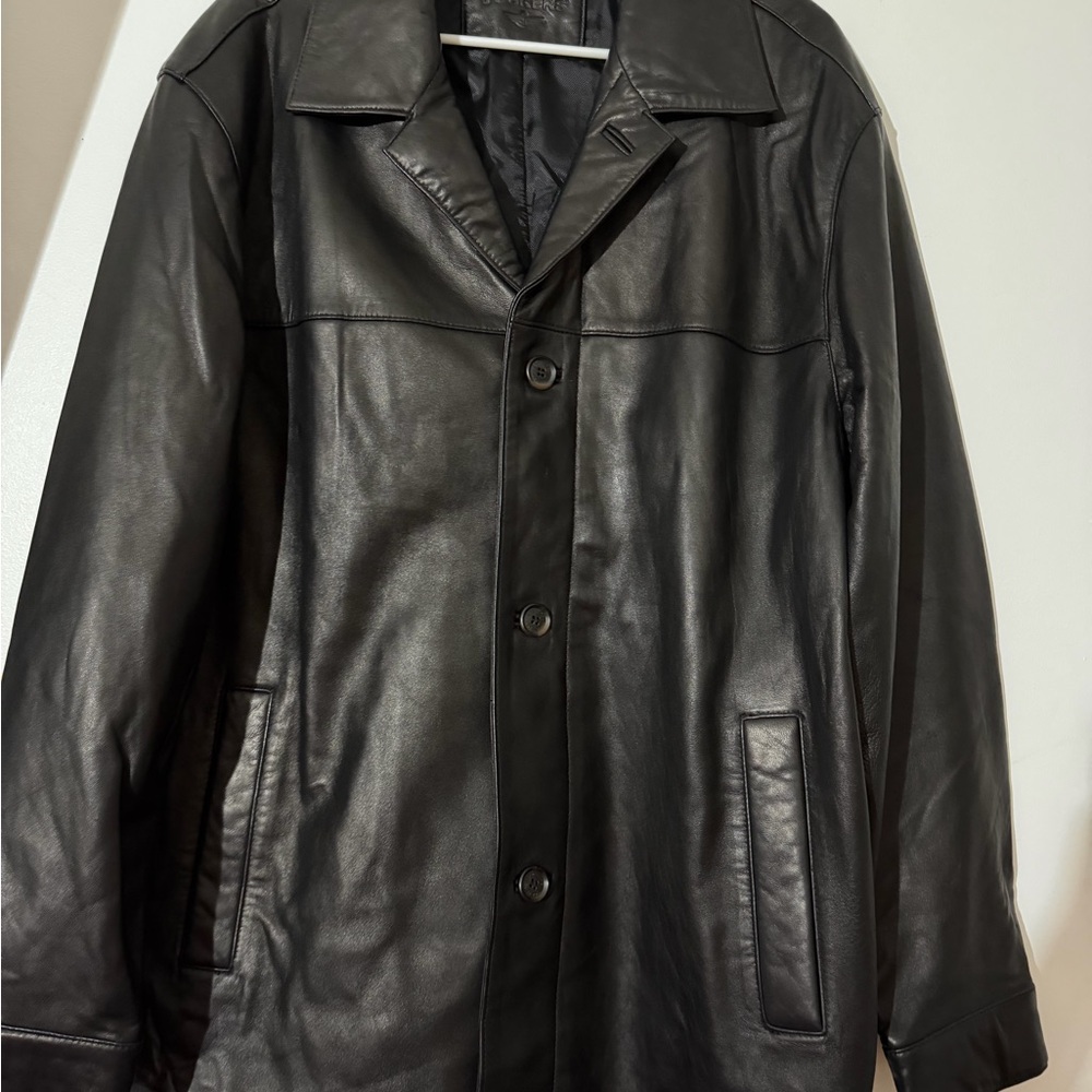 Dockers Men's Black Trench Coat